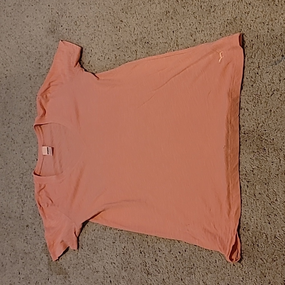 PINK Victoria's Secret Coral Short Sleeve Tee